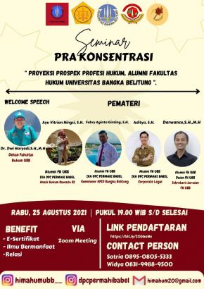 Webinar Prospek Alumni FH UBB